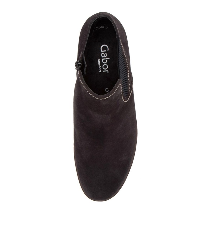 Gabour | Kaaks Exclusif Bottines En Daim Gris Foncé